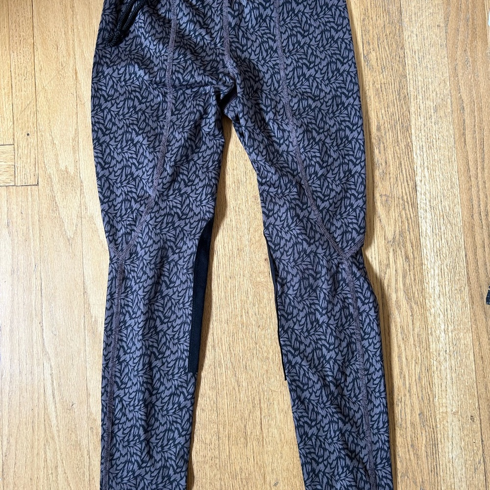 Black and Gray Patterned Riding Tights